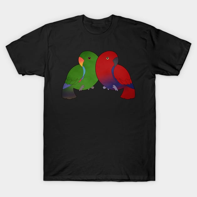 Eclectus Parrot T-Shirt by Psitta